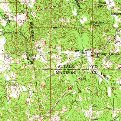 United States Geological Survey Goodman, MS (1966, 62500-Scale) digital map