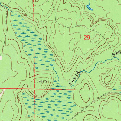 United States Geological Survey Goodman SW, WI (1972, 24000-Scale) digital map