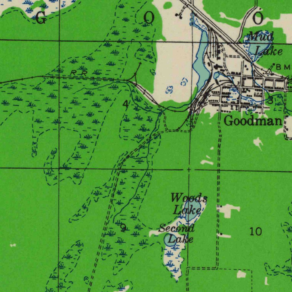 Goodman, WI (1939, 48000-Scale) Map by United States Geological Survey ...