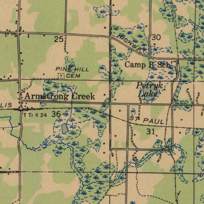 Goodman, WI (1946, 48000-Scale) Map by United States Geological Survey ...