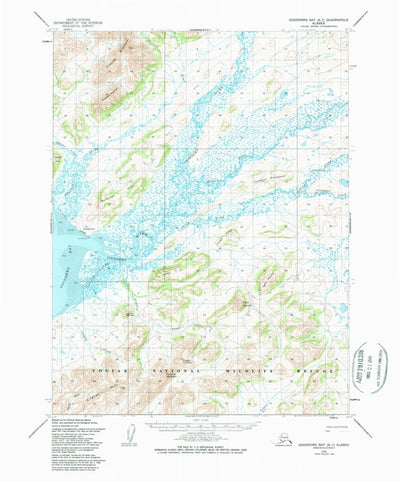 United States Geological Survey Goodnews Bay A-7, AK (1954, 63360-Scale) digital map