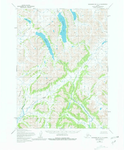 United States Geological Survey Goodnews Bay C-4, AK (1954, 63360-Scale) digital map