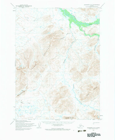 United States Geological Survey Goodnews Bay C-6, AK (1954, 63360-Scale) digital map