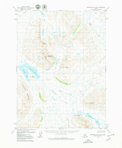 United States Geological Survey Goodnews Bay D-3, AK (1979, 63360-Scale) digital map
