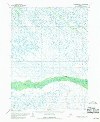 United States Geological Survey Goodnews Bay D-7, AK (1954, 63360-Scale) digital map
