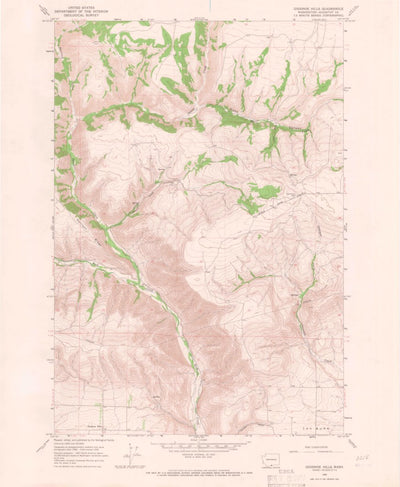 United States Geological Survey Goodnoe Hills, WA (1965, 24000-Scale) digital map
