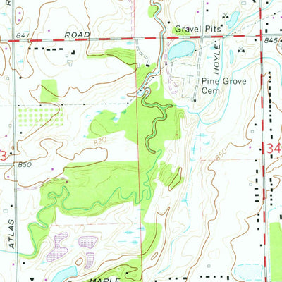 United States Geological Survey Goodrich, MI (1969, 24000-Scale) digital map