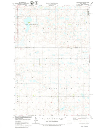 United States Geological Survey Goodrich SW, ND (1978, 24000-Scale) digital map