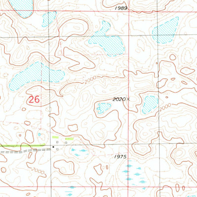 United States Geological Survey Goodrich SW, ND (1978, 24000-Scale) digital map