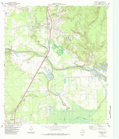 United States Geological Survey Goodrich, TX (1984, 24000-Scale) digital map