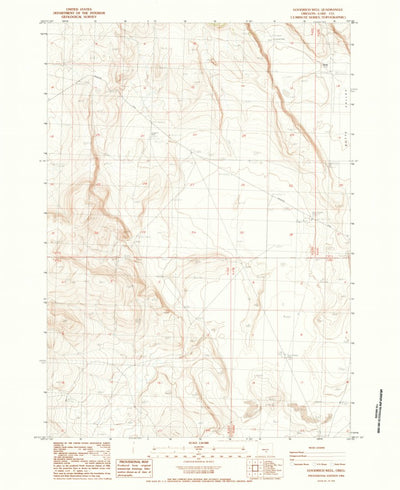 United States Geological Survey Goodrich Well, OR (1984, 24000-Scale) digital map