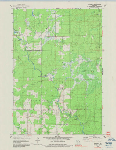 United States Geological Survey Goodrich, WI (1980, 24000-Scale) digital map