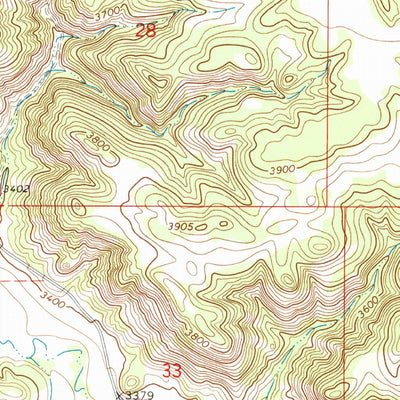 United States Geological Survey Goodspeed Butte, MT (1966, 24000-Scale) digital map