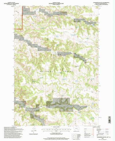 United States Geological Survey Goodspeed Butte, MT (1995, 24000-Scale) digital map