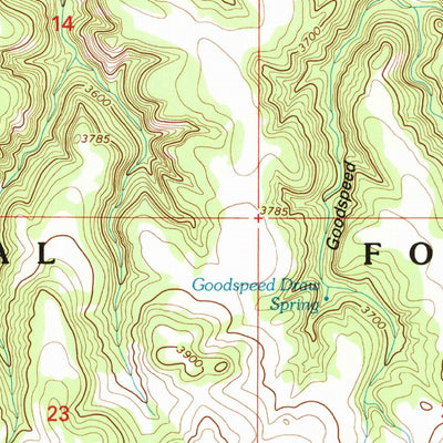 United States Geological Survey Goodspeed Butte, MT (1995, 24000-Scale) digital map