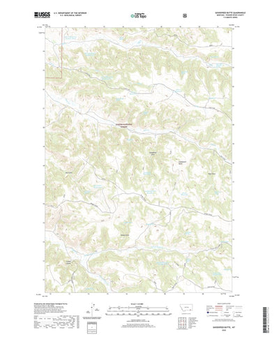 United States Geological Survey Goodspeed Butte, MT (2020, 24000-Scale) digital map