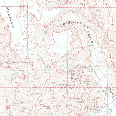 United States Geological Survey Goodsprings, NV (1960, 62500-Scale) digital map