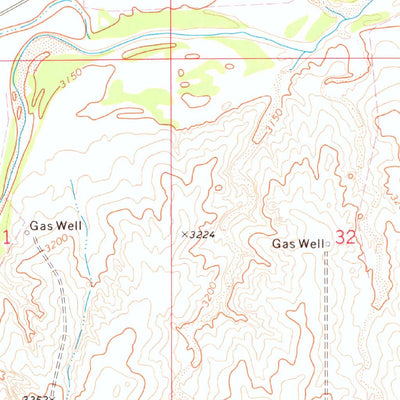United States Geological Survey Goodwell NW, OK (1973, 24000-Scale) digital map