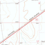 United States Geological Survey Goodwell, OK (1973, 24000-Scale) digital map