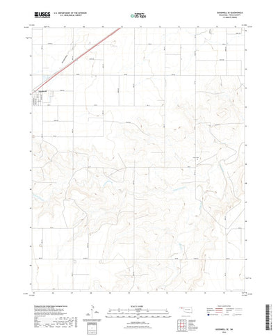 United States Geological Survey Goodwell SE, OK (2022, 24000-Scale) digital map