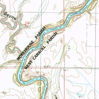 United States Geological Survey Goodwill, LA (1988, 24000-Scale) digital map