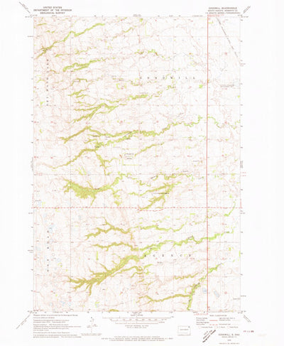 United States Geological Survey Goodwill, SD (1970, 24000-Scale) digital map