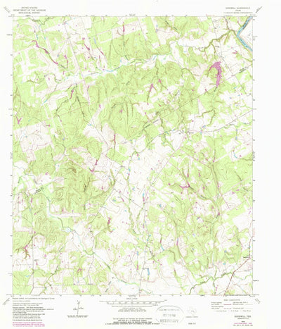 United States Geological Survey Goodwill, TX (1962, 24000-Scale) digital map
