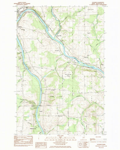 United States Geological Survey Goodwin, ME (1984, 24000-Scale) digital map