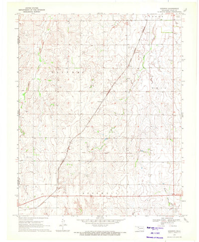 United States Geological Survey Goodwin, OK (1970, 24000-Scale) digital map