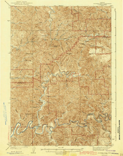 United States Geological Survey Goodwin Peak, OR (1943, 62500-Scale) digital map