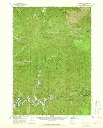 United States Geological Survey Goodwin Peak, OR (1956, 62500-Scale) digital map