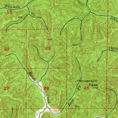 United States Geological Survey Goodwin Peak, OR (1956, 62500-Scale) digital map