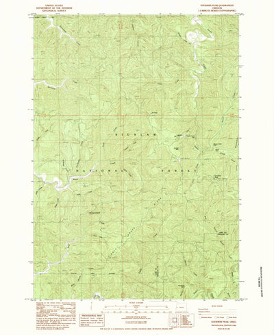 United States Geological Survey Goodwin Peak, OR (1984, 24000-Scale) digital map