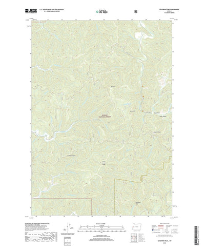 United States Geological Survey Goodwin Peak, OR (2020, 24000-Scale) digital map