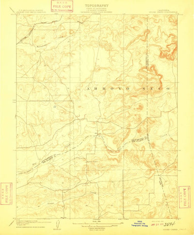 United States Geological Survey Goose Creek, CA (1909, 31680-Scale) digital map
