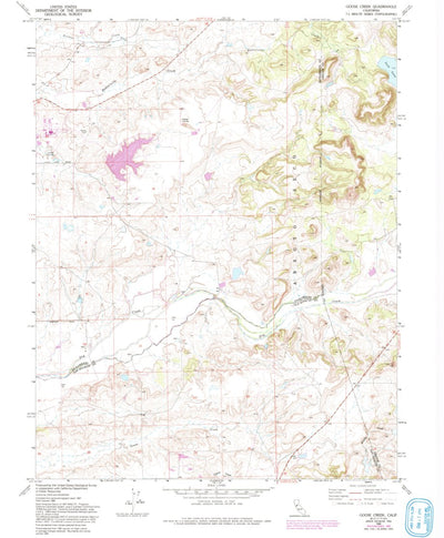 United States Geological Survey Goose Creek, CA (1968, 24000-Scale) digital map