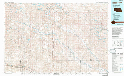 United States Geological Survey Goose Creek, NE (1985, 100000-Scale) digital map