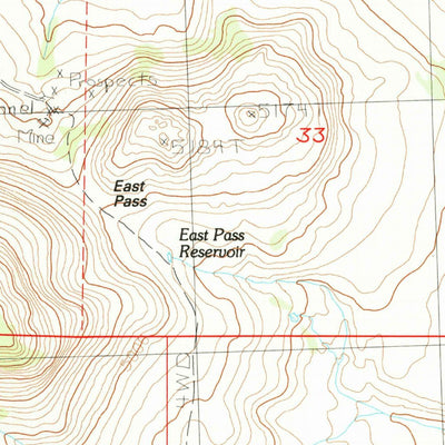 United States Geological Survey Goose Egg Butte, OR (1984, 24000-Scale) digital map