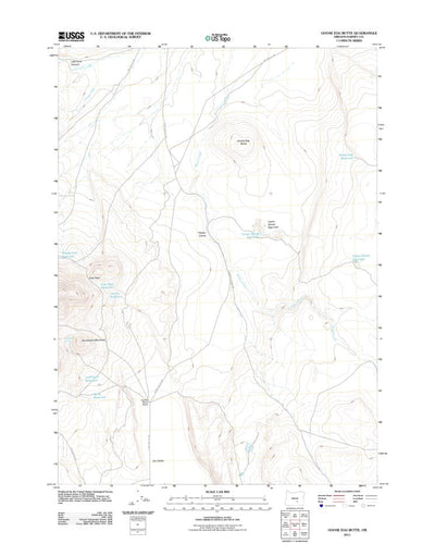 United States Geological Survey Goose Egg Butte, OR (2011, 24000-Scale) digital map