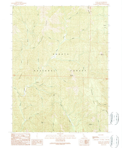 United States Geological Survey Goose Gap, CA (1990, 24000-Scale) digital map