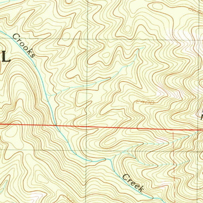 United States Geological Survey Goose Gap, CA (1990, 24000-Scale) digital map