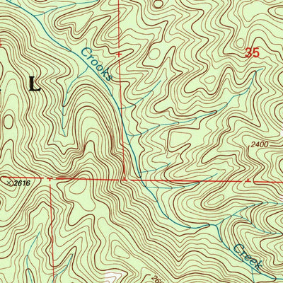 United States Geological Survey Goose Gap, CA (1998, 24000-Scale) digital map