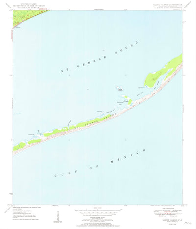 United States Geological Survey Goose Island, FL (1950, 24000-Scale) digital map