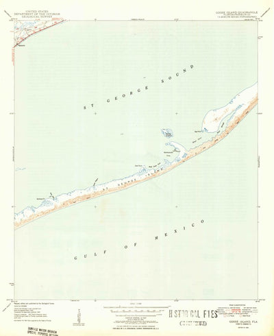 United States Geological Survey Goose Island, FL (1950, 31680-Scale) digital map