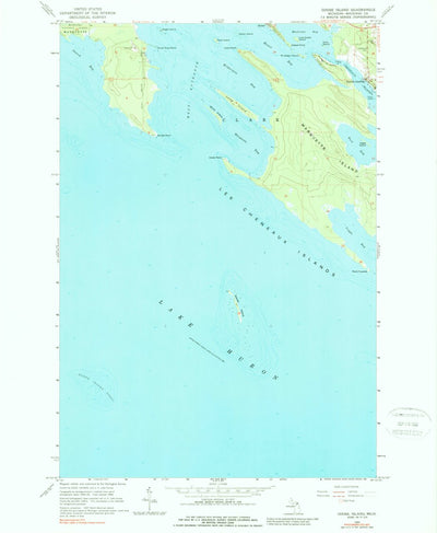 United States Geological Survey Goose Island, MI (1964, 24000-Scale) digital map