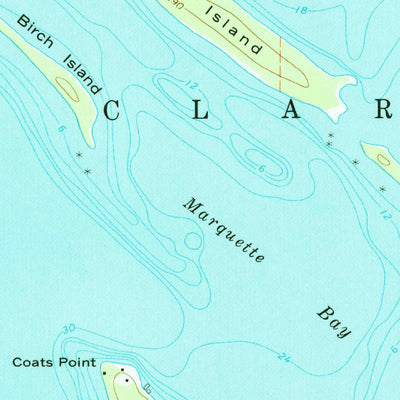 United States Geological Survey Goose Island, MI (1964, 24000-Scale) digital map