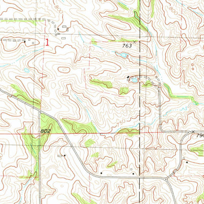 United States Geological Survey Goose Lake, IA (1980, 24000-Scale) digital map