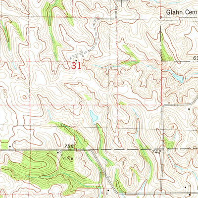 United States Geological Survey Goose Lake, IA (1980, 24000-Scale) digital map