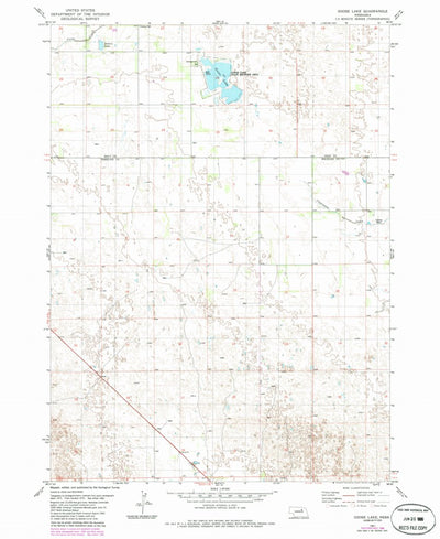 United States Geological Survey Goose Lake, NE (1981, 24000-Scale) digital map