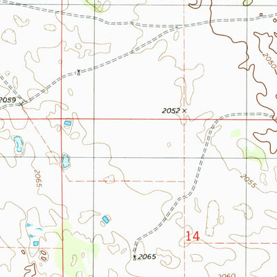 United States Geological Survey Goose Lake, NE (1981, 24000-Scale) digital map